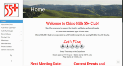 Desktop Screenshot of chinohills55plusclub.org