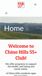 Mobile Screenshot of chinohills55plusclub.org